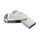 SanDisk Ultra Dual Drive Luxe USB Type-C 256GB 400MB/s USB 3.2 Gen 1, srebrn 