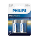 PHILIPS BATERIJA C - ULTRA ALKALINE 2 KOS (R14)